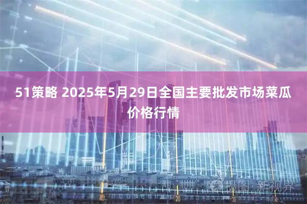 51策略 2025年5月29日全国主要批发市场菜瓜价格行情