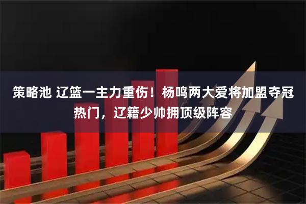 策略池 辽篮一主力重伤!杨鸣两大爱将加盟夺冠热门,辽籍少帅拥顶级阵容