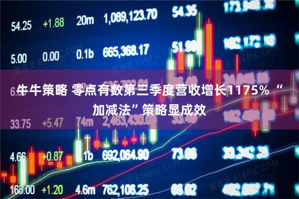 牛牛策略 零点有数第三季度营收增长1175% “加减法”策略显成效