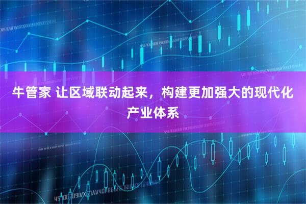 牛管家 让区域联动起来，构建更加强大的现代化产业体系